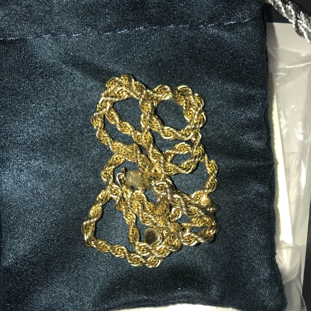 14k gold chain rope chain